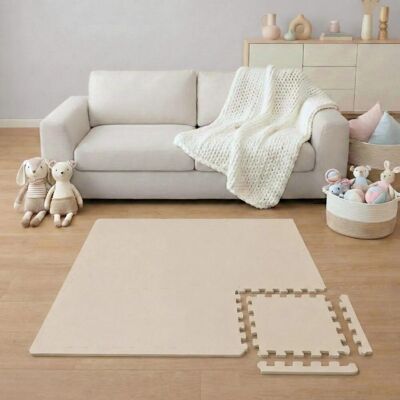 LittleTom Spiel- & Krabbelmatte Puzzlematte 9-teilig 30 x 30 cm Beige LittleTom Spiel- & Krabbelmatte Puzzlematte 9-teilig 30 x 30 cm Beige