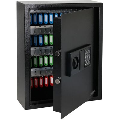 HMF 2071-02 Schlüsseltresor Zahlencode Schlüsselsafe Elektronikschloss 71 Haken 46x36x12 cm Schwarz HMF 2071-02 Schlüsseltresor Zahlencode Schlüsselsafe Elektronikschloss 71 Haken 46x36x12 cm Schwarz