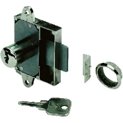 Hettich - Serratura avvitabile con cilindro Ø18mm - 18 mm Zylinder - nickelbeschichteter Stahl - Schrankverschluss Hettich - Serratura avvitabile con cilindro Ø18mm - 18 mm Zylinder - nickelbeschichteter Stahl - Schrankverschluss