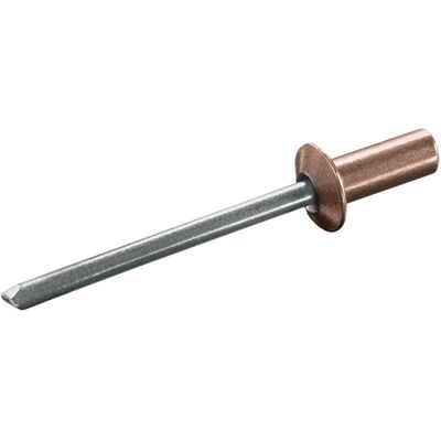 GOEBEL 1000 Becher-Blindnieten Kupfer Edelstahl A2 3,2 x 8,0 mm Flachkopf Nieten Cup GOEBEL 1000 Becher-Blindnieten Kupfer Edelstahl A2 3,2 x 8,0 mm Flachkopf Nieten Cup