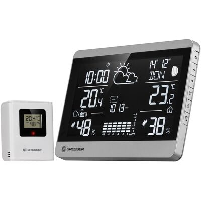 Bresser Funk-Wetterstation ClimateTemp NDH-NEO Silber-Schwarz Bresser Funk-Wetterstation ClimateTemp NDH-NEO Silber-Schwarz