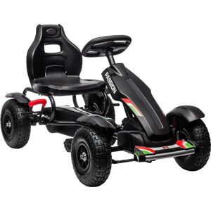 HOMCOM GoKart Tretfahrzeug mit Handbremsen Verstellbarem Sitz HOMCOM GoKart Tretfahrzeug mit Handbremsen Verstellbarem Sitz