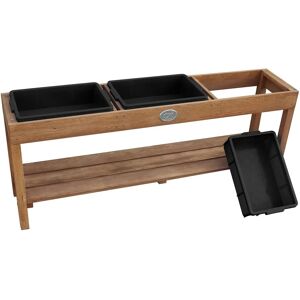 Axi Sand und Wassertisch mit 3 Behältern Dunkelbraun Behälter Schwarz Axi Sand und Wassertisch mit 3 Behältern Dunkelbraun Behälter Schwarz