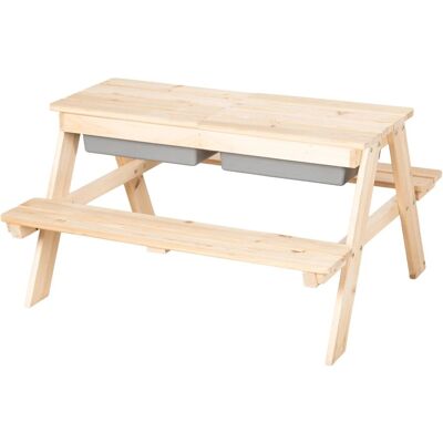 roba Kindersitzgarnitur in Holz natur Outdoor + mit Spielwannen roba Kindersitzgarnitur in Holz natur Outdoor + mit Spielwannen
