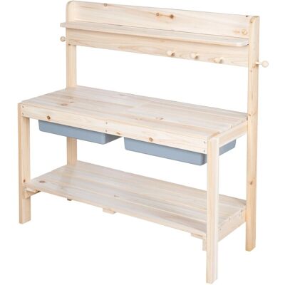 roba Outdoor Kinderküche in Holz Natur Fun mit Spielwannen roba Outdoor Kinderküche in Holz Natur Fun mit Spielwannen
