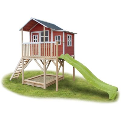 Exit Toys EXIT Loft 750 Holzspielhaus - rot Exit Toys EXIT Loft 750 Holzspielhaus - rot