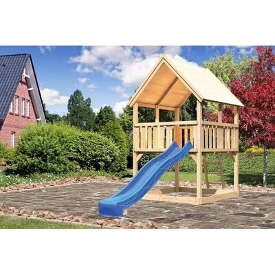 Karibu Luis Spielturm - Nordische Fichte - 2,5m Rutsche Karibu Luis Spielturm - Nordische Fichte - 2,5m Rutsche
