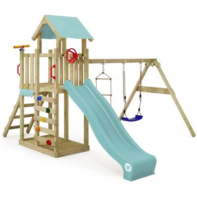 Wickey Spielturm MultiFlyer Light mit Rutsche Pastellblau Wickey Spielturm MultiFlyer Light mit Rutsche Pastellblau