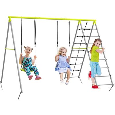 Outsunny Kinderschaukel-Set mit Doppelschaukel Outsunny Kinderschaukel-Set mit Doppelschaukel
