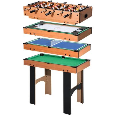 HOMCOM 4-in-1 Multispieltisch mit Tischfußball aus MDF 92 x 78 x 80cm HOMCOM 4-in-1 Multispieltisch mit Tischfußball aus MDF 92 x 78 x 80cm