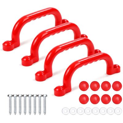 Relaxdays Klettergriffe Kunststoff Rot 4er Pack Relaxdays Klettergriffe Kunststoff Rot 4er Pack