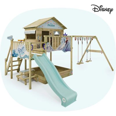 Wickey Spielturm Disney Quest Klettergerüst mit Rutsche Pastellblau Wickey Spielturm Disney Quest Klettergerüst mit Rutsche Pastellblau