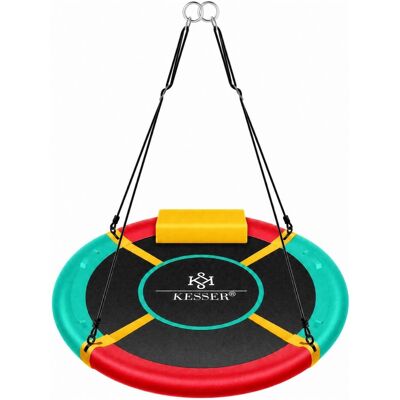 KESSER Nestschaukel Tellerschaukel Verstellbar Durchmesser 100 cm Mehrfarbig KESSER Nestschaukel Tellerschaukel Verstellbar Durchmesser 100 cm Mehrfarbig