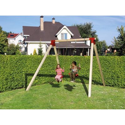 Weka Modell 816 Naturbelassenes Holz Doppel-Schaukel - Spielplatz Schaukel Weka Modell 816 Naturbelassenes Holz Doppel-Schaukel - Spielplatz Schaukel