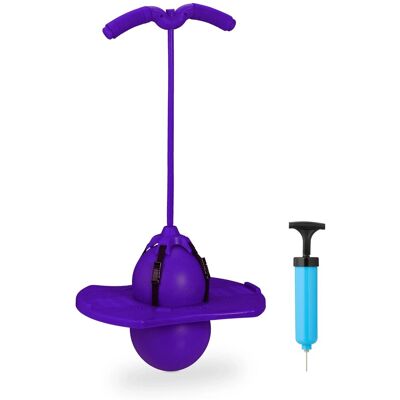 Relaxdays Pogo Ball Kunststoff Lila mit Griffen 74 cm x 39 cm x 29 cm 0,91 kg Relaxdays Pogo Ball Kunststoff Lila mit Griffen 74 cm x 39 cm x 29 cm 0,91 kg