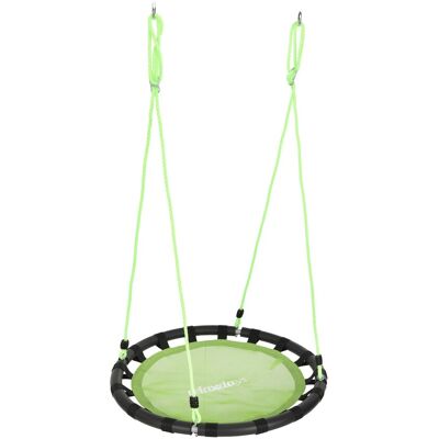 Relaxdays Nestschaukel Stahl Grün Höhenverstellbar 5 cm x 80 cm 2,5 kg Relaxdays Nestschaukel Stahl Grün Höhenverstellbar 5 cm x 80 cm 2,5 kg