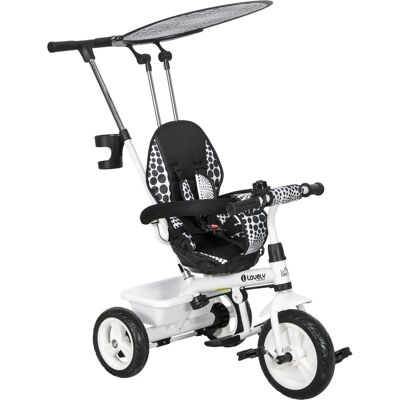 HOMCOM 6-in-1 Dreirad mit Schubstange Abnehmbarem Sonnendach Verstellbar HOMCOM 6-in-1 Dreirad mit Schubstange Abnehmbarem Sonnendach Verstellbar