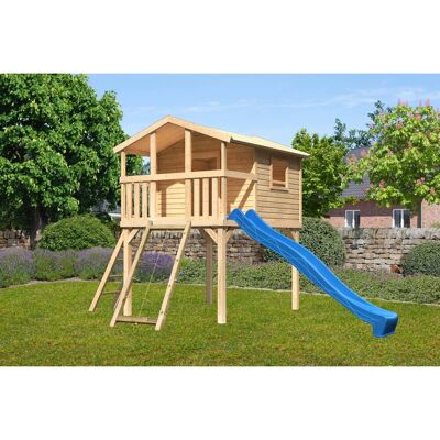 Karibu Benjamin Spielhaus - Holzhaus mit Rutsche Karibu Benjamin Spielhaus - Holzhaus mit Rutsche