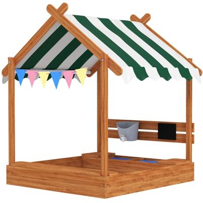 Outsunny Sandkasten Tannenholz 124 x 116 x 146cm Orange Outsunny Sandkasten Tannenholz 124 x 116 x 146cm Orange