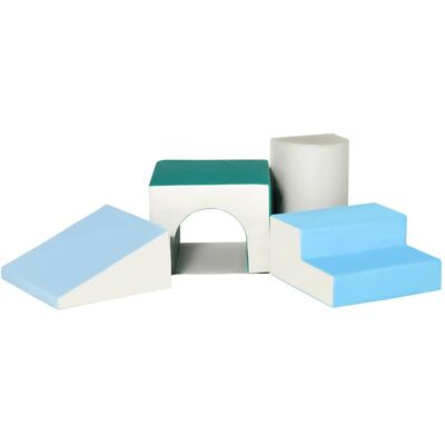 HOMCOM - Softplay - Kunstleder/Schaumstoff - bunt - Softplay Set HOMCOM - Softplay - Kunstleder/Schaumstoff - bunt - Softplay Set