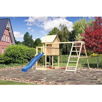 Karibu Frieda Spielhaus mit 2,5m Rutsche - Spielanlage Karibu Frieda Spielhaus mit 2,5m Rutsche - Spielanlage
