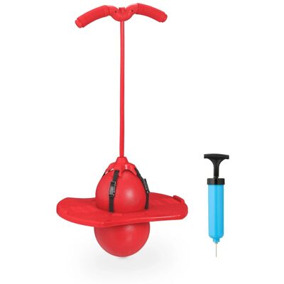 Relaxdays Pogo Ball Kunststoff Rot mit Griffen 74 cm x 39 cm x 29 cm 0,91 kg Relaxdays Pogo Ball Kunststoff Rot mit Griffen 74 cm x 39 cm x 29 cm 0,91 kg