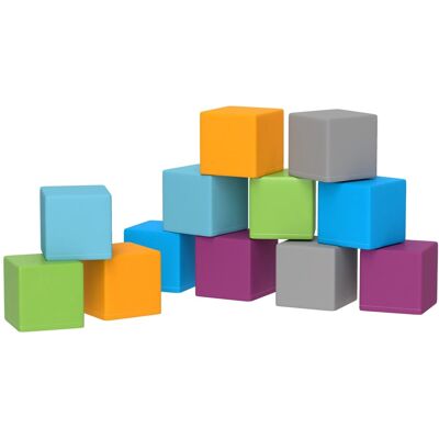 HOMCOM Bausteinset 12er-Set Schaumstoff 20x20x20 cm HOMCOM Bausteinset 12er-Set Schaumstoff 20x20x20 cm