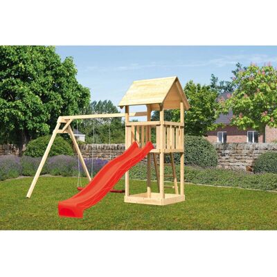 Karibu Lotti Spielturm - Rutsche & Schaukel Karibu Lotti Spielturm - Rutsche & Schaukel