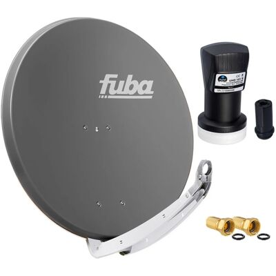 hb-digital Sat Anlage 85cm Fuba DAA 850 Aluminium Anthrazit mit Single LNB hb-digital Sat Anlage 85cm Fuba DAA 850 Aluminium Anthrazit mit Single LNB
