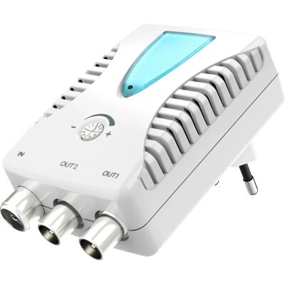 Hama Antennen-Verstärker BK/CATV für 2 Geräte Weiß Hama Antennen-Verstärker BK/CATV für 2 Geräte Weiß