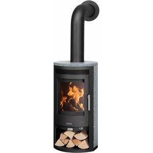 JUSTUS Baltrum 5 D 2.0 - Speckstein, Stahl, Schwarz - Kaminofen JUSTUS Baltrum 5 D 2.0 - Speckstein, Stahl, Schwarz - Kaminofen