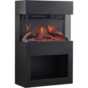 Kaminio Elektrische Kamin Henri - 3D-Flammeneffekt, Fernbedienung, Schwarz - Heizdekoration Kaminio Elektrische Kamin Henri - 3D-Flammeneffekt, Fernbedienung, Schwarz - Heizdekoration
