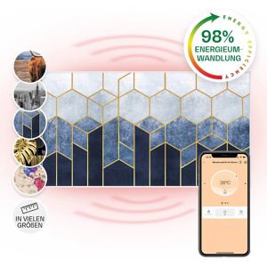 Klarstein Wonderwall Air Art Smart Infrarotheizung Wandinstallation App-Steuerung Motiv Blaue Linie 120x60 cm 700 W Weiß Klarstein Wonderwall Air Art Smart Infrarotheizung Wandinstallation App-Steuerung Motiv Blaue Linie 120x60 cm 700 W Weiß