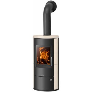 JUSTUS Austin 5 Cream - Effizient runder Kaminofen mit Kalksteinverkleidung JUSTUS Austin 5 Cream - Effizient runder Kaminofen mit Kalksteinverkleidung