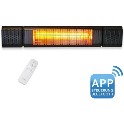 VASNER Appino BEATZZ Bluetooth Infrarot-Heizstrahler mit Musik Box 2000 W Schwar VASNER Appino BEATZZ Bluetooth Infrarot-Heizstrahler mit Musik Box 2000 W Schwar