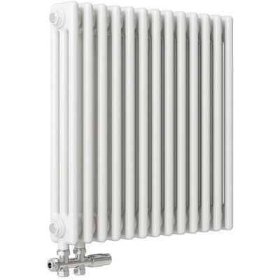 AICA Traditioneller Heizkörper 600 x 605 mm 934W Dreilagig Gusseisenstil Weiß AICA Traditioneller Heizkörper 600 x 605 mm 934W Dreilagig Gusseisenstil Weiß