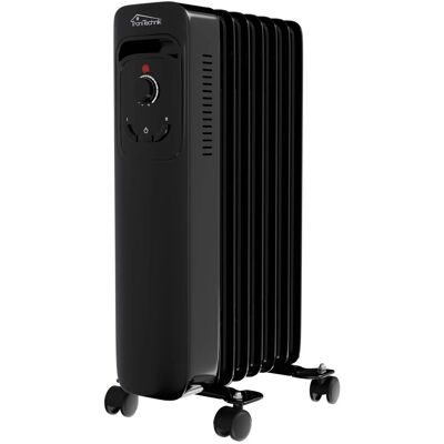 TroniTechnik Ölradiator TT OR 207 Schwarz 7 Rippen 1500 Watt Drei Heizstufen TroniTechnik Ölradiator TT OR 207 Schwarz 7 Rippen 1500 Watt Drei Heizstufen