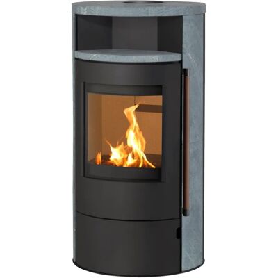 H&M Germany Kamin-Ofen München Max Style Schwarz Natur-Stein Holz H&M Germany Kamin-Ofen München Max Style Schwarz Natur-Stein Holz