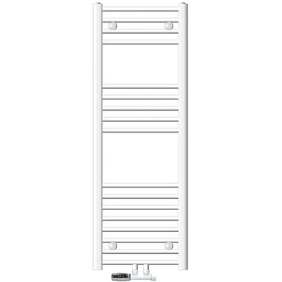 ECD Germany Badheizkörper 400x1200 mm Weiß Gerade mit Anschlussgarnitur Eck Wand ECD Germany Badheizkörper 400x1200 mm Weiß Gerade mit Anschlussgarnitur Eck Wand