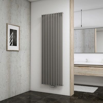 Schulte Design-Heizkoerper Lyon mit 1422 W Leistung in Reflex-Grau, 1800x606mm Schulte Design-Heizkoerper Lyon mit 1422 W Leistung in Reflex-Grau, 1800x606mm