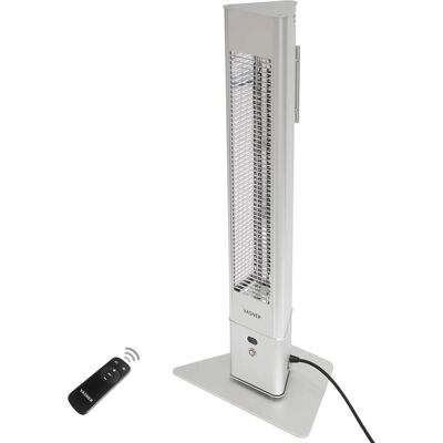 Vasner Infrarot-Standheizstrahler HeatTower 2500 W mit Fernbedienung Silber Vasner Infrarot-Standheizstrahler HeatTower 2500 W mit Fernbedienung Silber