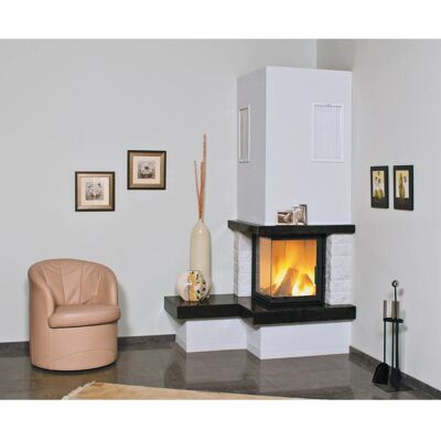 HARK Nebraska Kaminset - Holz, 250cm, Weiß/Schwarz HARK Nebraska Kaminset - Holz, 250cm, Weiß/Schwarz