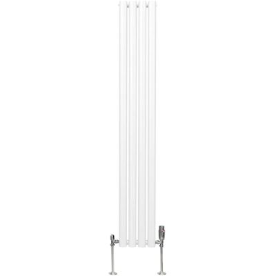 MonsterShop Weißer Ovaler Säulenkonvektor - 1600mm x 240mm, Modern & Langlebig MonsterShop Weißer Ovaler Säulenkonvektor - 1600mm x 240mm, Modern & Langlebig