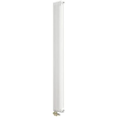 AICA Traditioneller Heizkörper 1800 x 290 mm Gusseisenstil 2 Spalten mit Seitenanschluss Weiß 850W AICA Traditioneller Heizkörper 1800 x 290 mm Gusseisenstil 2 Spalten mit Seitenanschluss Weiß 850W