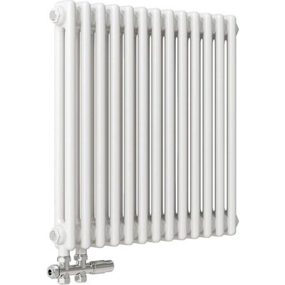 AICA Traditioneller Heizkörper 600 x 605 mm 663W Doppellagig Gusseisenstil Weiß AICA Traditioneller Heizkörper 600 x 605 mm 663W Doppellagig Gusseisenstil Weiß
