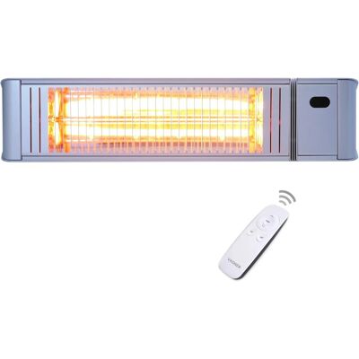 VASNER Teras X20 Infrarotheizung - 2000W, Silber, Rundes Design VASNER Teras X20 Infrarotheizung - 2000W, Silber, Rundes Design