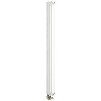 AICA Traditioneller Heizkörper 1500 x 200 mm Gusseisenstil 2 Spalten mit Seitenanschluss Weiß 557W AICA Traditioneller Heizkörper 1500 x 200 mm Gusseisenstil 2 Spalten mit Seitenanschluss Weiß 557W