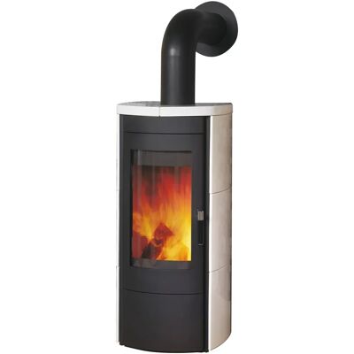 HARK Tiamo EX - Keramik, 6 kW, Graphit, Cremeweiß - Kaminofen HARK Tiamo EX - Keramik, 6 kW, Graphit, Cremeweiß - Kaminofen