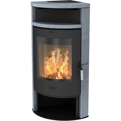 FIREPLACE Samba - schwarzer Speckstein 6,1 kW Holzkamin FIREPLACE Samba - schwarzer Speckstein 6,1 kW Holzkamin