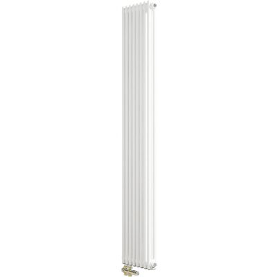 AICA Traditioneller Heizkörper 1800 x 380 mm Gusseisenstil 2 Spalten mit Seitenanschluss Weiß 1170W AICA Traditioneller Heizkörper 1800 x 380 mm Gusseisenstil 2 Spalten mit Seitenanschluss Weiß 1170W